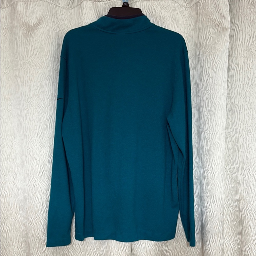 Nike Green Zip Up Men’s Golf Sweater Lightweight- Size XL - Picture 2 of 5